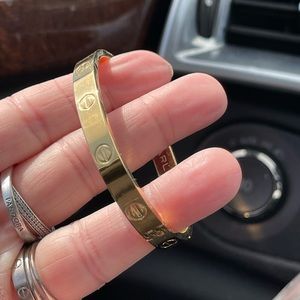 🦋1970 Par Charles Revson x Aldo Cipullo/(Cartier Designer)Love Bangle🦋